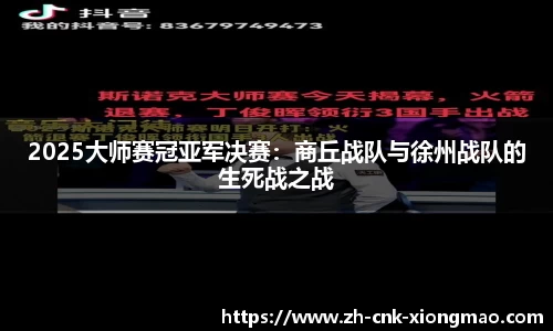 2025大师赛冠亚军决赛：商丘战队与徐州战队的生死战之战